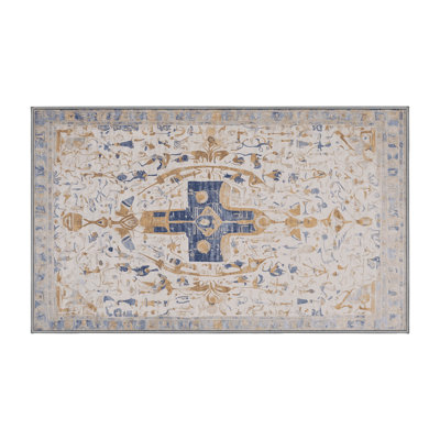 Machine Washable Gray Area Rug