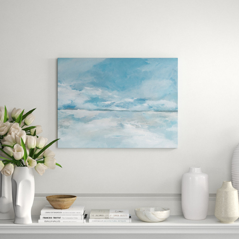 Cloudy Coast II Print by Barclay Butera, 30" H x 40" W, Image Brush Gel
