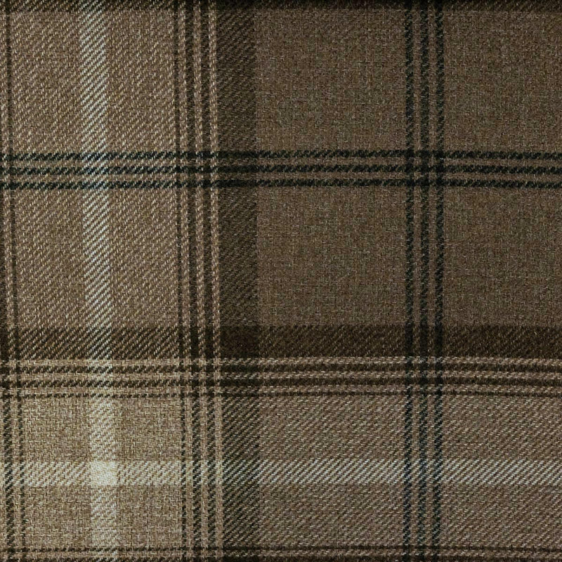 Brown Tartan Mini Chaise Longue