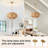 11.8" - Rattan - Brown - Chandelier