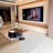 Arvante 2‑Piece Storage Coffee Table Set, Petal‑Shaped Coffee Table with Drawer & Butterfly‑Inspired Solid Wood Accent Side Table for Contemporary Living Rooms