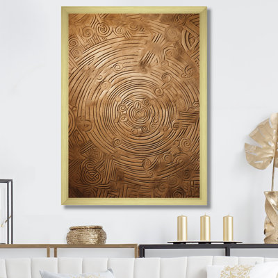 Gwyndaf Gold Maze sur impression sur toile