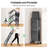 3‑Tier Metal Utility Rolling Cart, Wheeled Storage Organizer For Multi‑Purpose Household Use