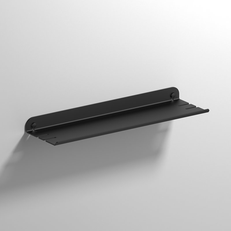 SunPrairie Metal Floating Shelf, Black