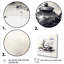 Ensemble de thé noir et blanc «Boho», poterie «Boho Pottery», art mural-346769930-346769924