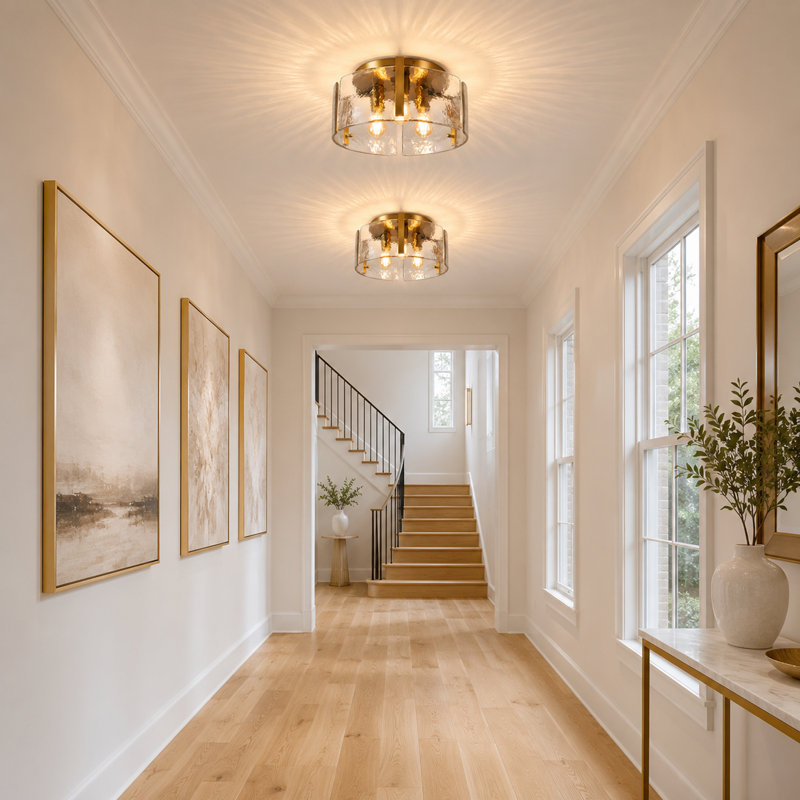 15''(W) Flush Mount Ceiling Light