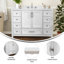 Meuble-lavabo avec lavabo, armoire de rangement et 9 tiroirs Chenoweth-101057002-101057001