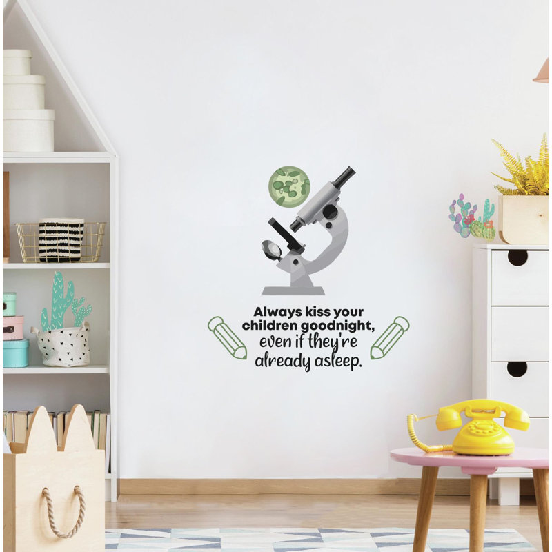 Text & Numbers Wall Decal, 20" H x 18" W