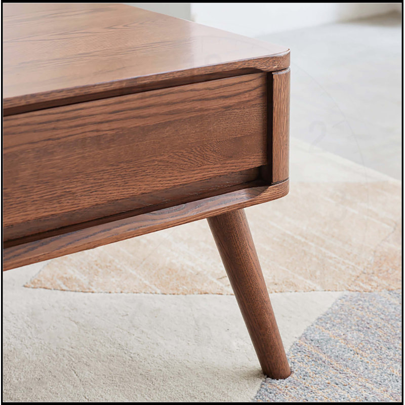 Table surélevée avec plateau relevable, bois de chêne massif, tablette de rangement, idéale pour le bureau à domicile et la salle à manger