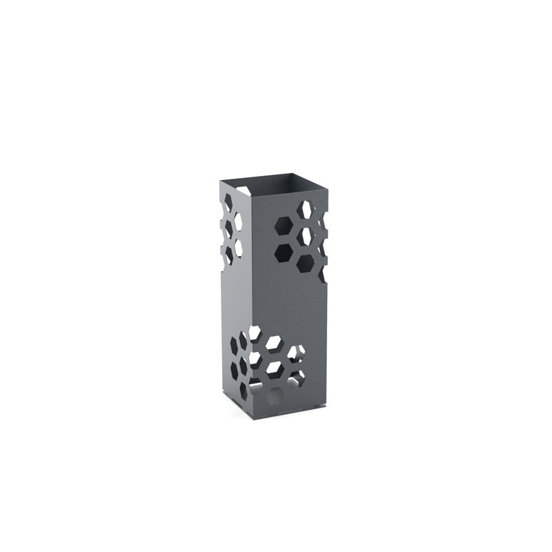 Scherer Metal Freestanding Umbrella Stand, Anthracite