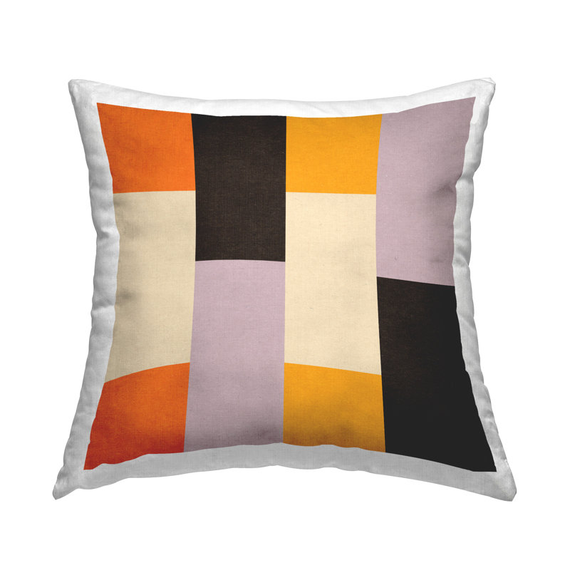 Coussin rétro à motif Mid-Century moderne imprimé par Daphne Polselli