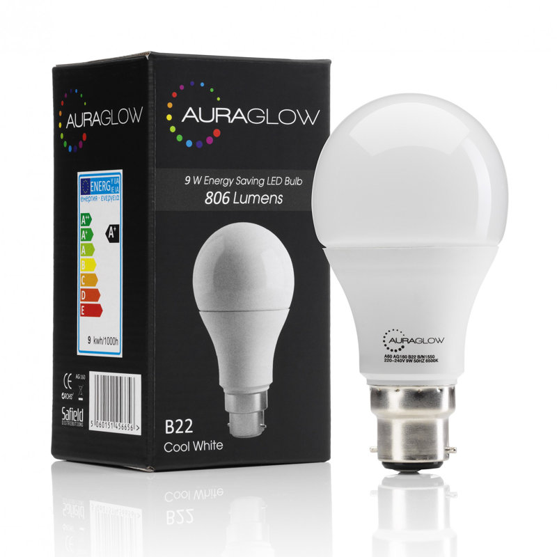 Furey 9W BA22d LED Light Bulb, 6500K
