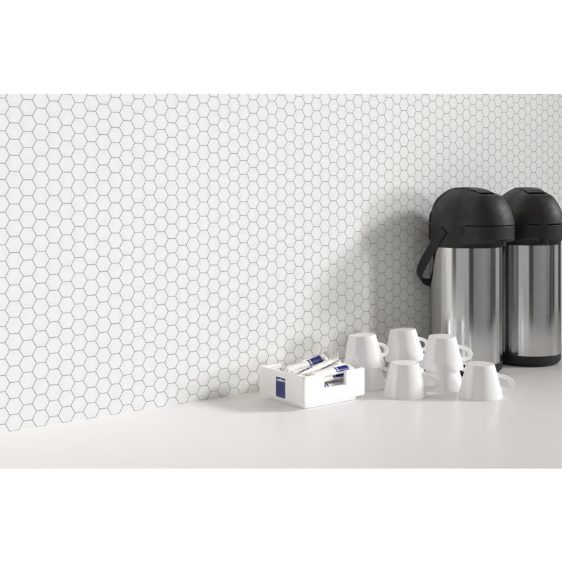 Source Fawn 11 in. x 11 in. Matte Porcelain Floor and Wall Tile (9.61 sq. ft./Case), Pure White