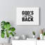 God's Got My Back - Wrapped Canvas Print-1867146150
