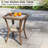 3 Pcs Patio Swivel Rocker Set Gliding Bistro Furniture Set With Tempered Glass Table-594059707