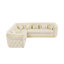 Canapé modulaire luxueux en velours Chesterfield