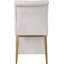 Chaise d'appoint rembourrée en velours capitonné Desroches-561642381