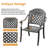 5-Piece Round Table Outdoor Cast Aluminum Dining Set, A Patio and Terrace Essential