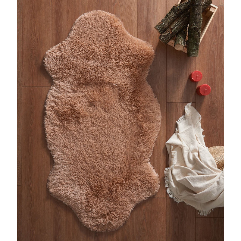 Tapis de couleur unie en acrylique tissé à plat à la machine Novelty Kayser, Nouveauté 2 pi 4 po x 8 pi 2 po