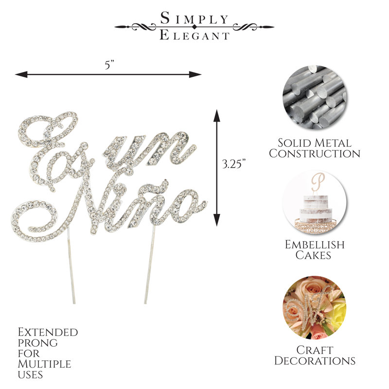 Surmatelas à gâteau rhinestone "es niño"
