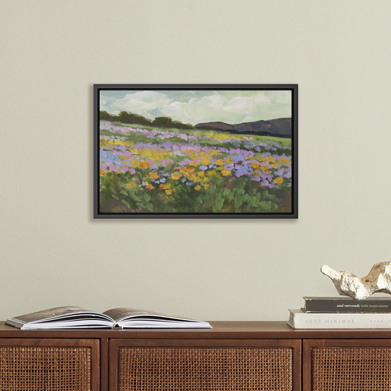 Verdure Painting by Brittany Smith, 12" H x 18" W, Black