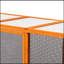 Enceinte pour chat amovible avec toit imperméable et 3 plateformes de saut, orange