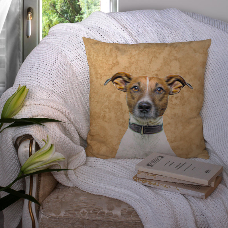 Coussin décoratif intérieur/extérieur yorkie/yorkshire terrier, H 18 po x l 18 po x P 5,5 po