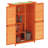 vidaXL Garden Tool Shed Grey Solid pine wood Large Garden Tool Shed-113430885