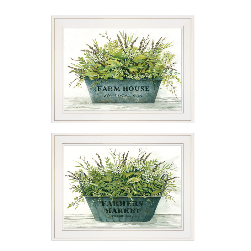 "Farm Market Bouquet" 2 pièces, encadré par Cindy Jacobs
