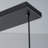 Concow 5-Light Matte Black Kitchen Island Pendant With Hammered Globe Glass-349191700