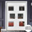 Portes françaises en bois à miroir Quadro-75673868