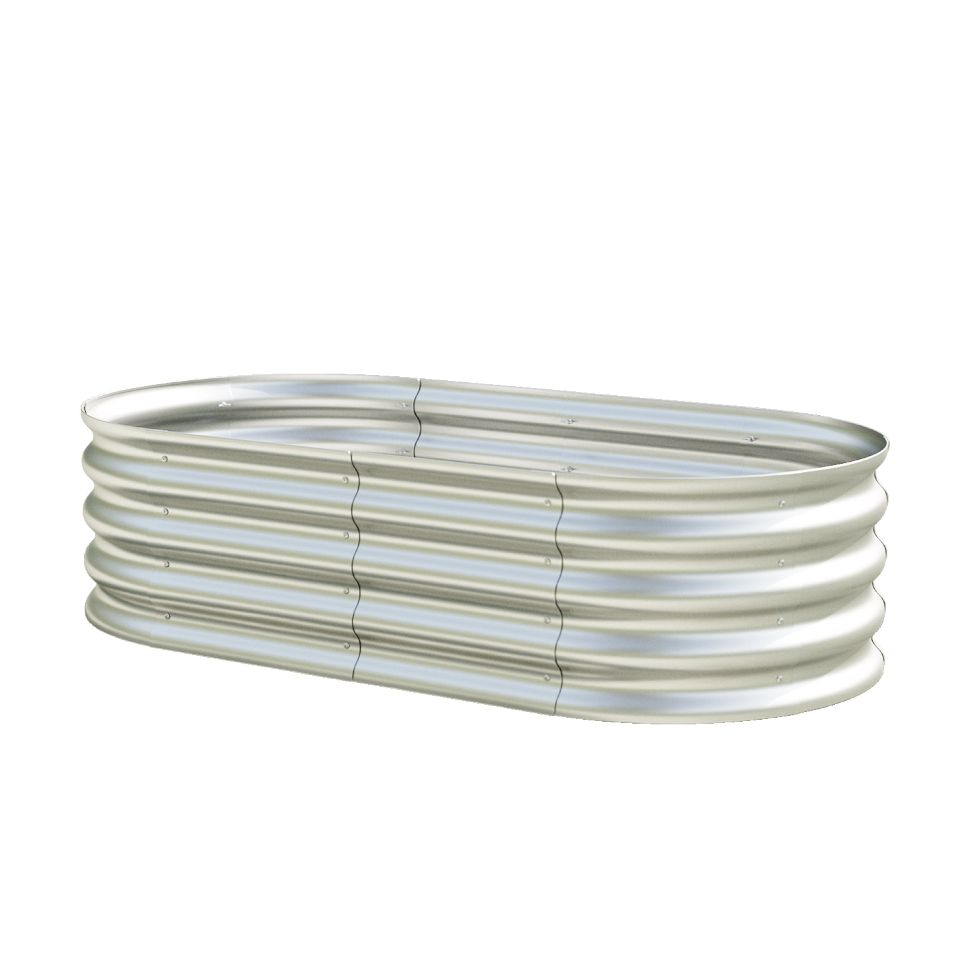 Arlmont & Co. Raised Garden Bed Kit, Galvanized Outdoor Garden Beds for ...