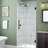 Kinkade 29.75" - 30.25" W x 72" H Frameless Hinged Shower Door-92829943