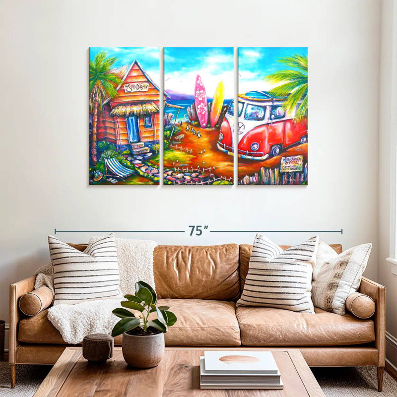 Senne Summer Hut And Van, 36" H x 57" W