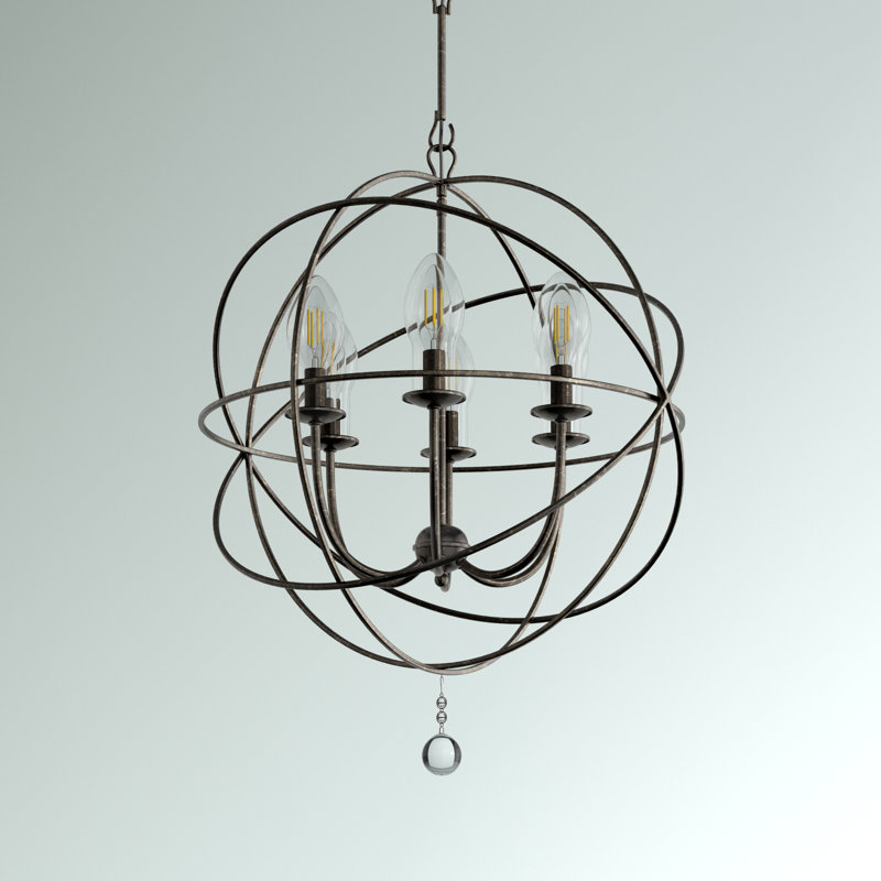 Jayden 6 - Light Outdoor Chandelier