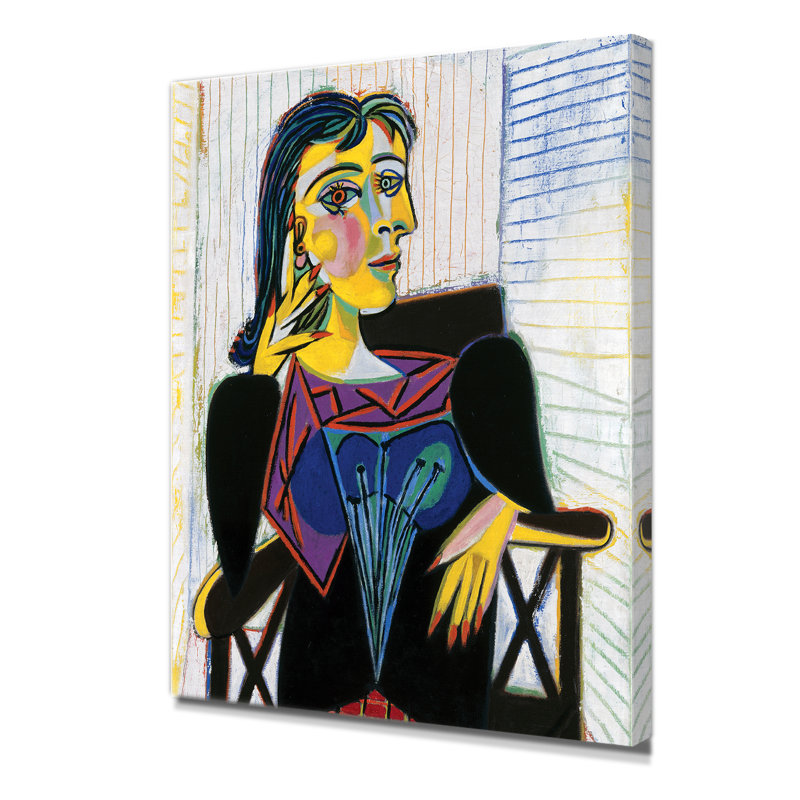 Portrait de Dora Maar par Pablo Picasso, estampes numériques sur toile de coton sans acide, H 20 po x l 16 po x P 0,75 po