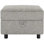 Repose-pieds modulaire rembourré avec rangement 26 po Sarino