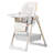 Developmental High Chair With - Compliant Meal Surface, Extra Deep Tray, Encourages Independent Eating, White Foldable One Second Folding, Storage Bag, Ergonomic Support, White, For Living Room