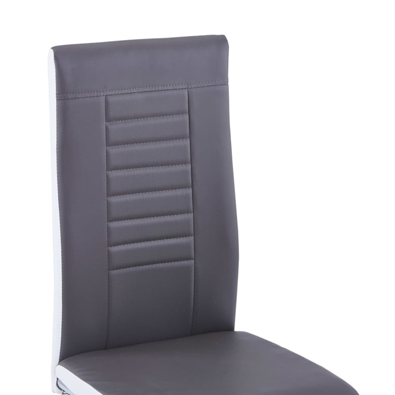 Binani 45cm H Upholstered Cantilever Chair, Charcoal Purple