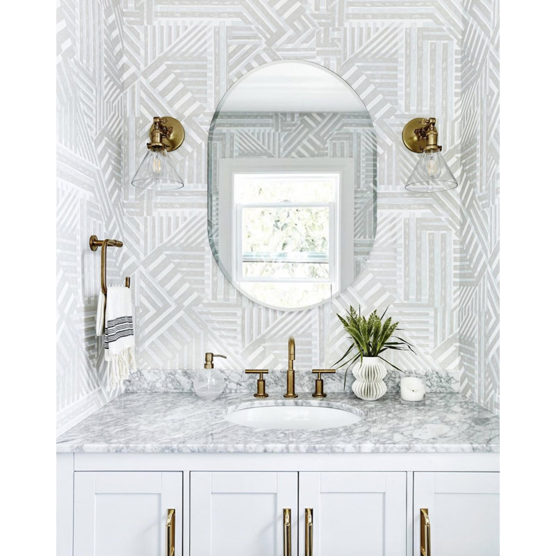 Arduina Oval Wall Mirror, 28" H x 22" W