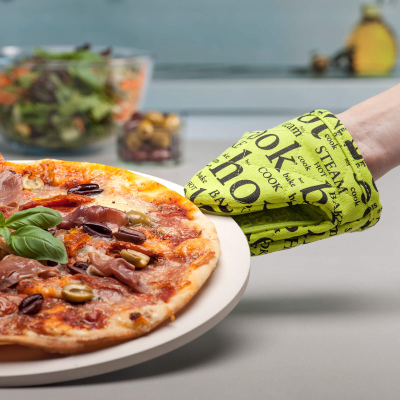 Silicone Hot Grab Mini Oven Mitt, Lime Green
