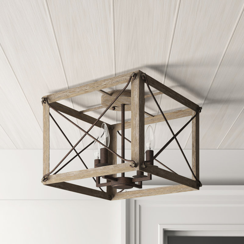 Hulett Semi Flush Mount, No