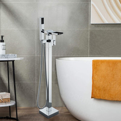 Floor Waterfall Faucet with Diverter