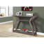 Console contemporaine - Table d'appoint taupe avec finition en bois pour la maison