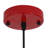 2-Light 9.4“ Wide Single Cone Kitchen Island Red Pendant Light with Wood Accents for Dinning Room Aisle-116180067