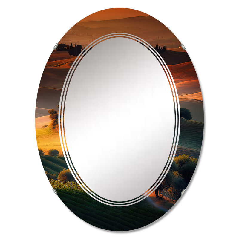 Miroir mural Potita Italian Casa - Cottage, 36 po x 24 po
