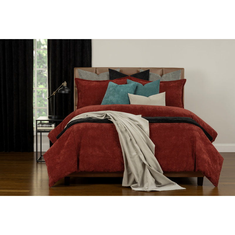 Ensemble de velours mat avec housse de couette et ensemble d'inserts par Siscovers, Bronze