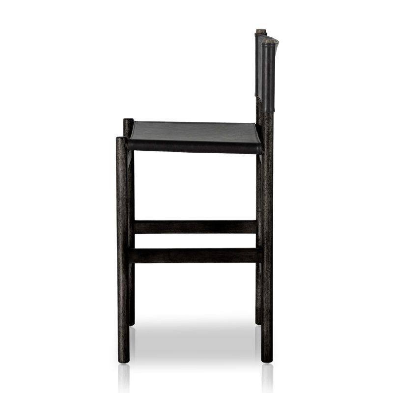 Kena Stool-Sonoma Black-Counter, Bar Stool (30.5" Seat Height), Black, Black