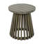 Table d'appoint d'extérieur en bois d'acacia pour le patio, table basse ronde pour la cour arrière, pelouse et balcon-464402772