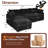  106.5" Modular L-Shaped Sectional Sofa, Modern Cloud Couch with Chenille Upholstery, 3-Seater with Lumbar Pillows and Movable Ottoman ﻿